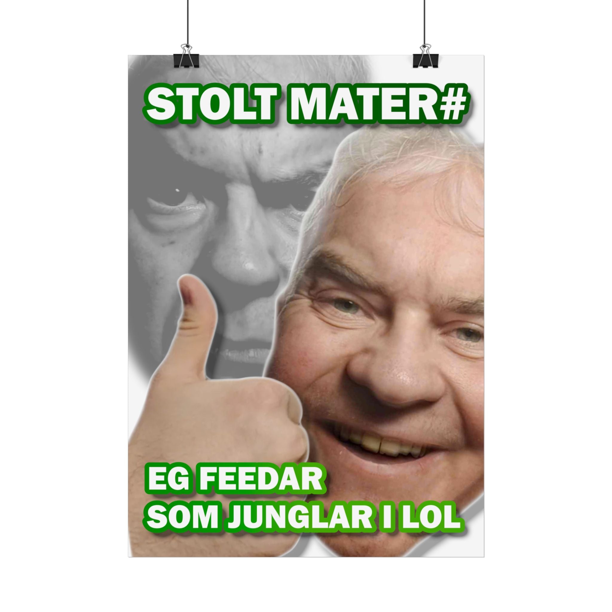 Stolt Mater liga av legendar plakat